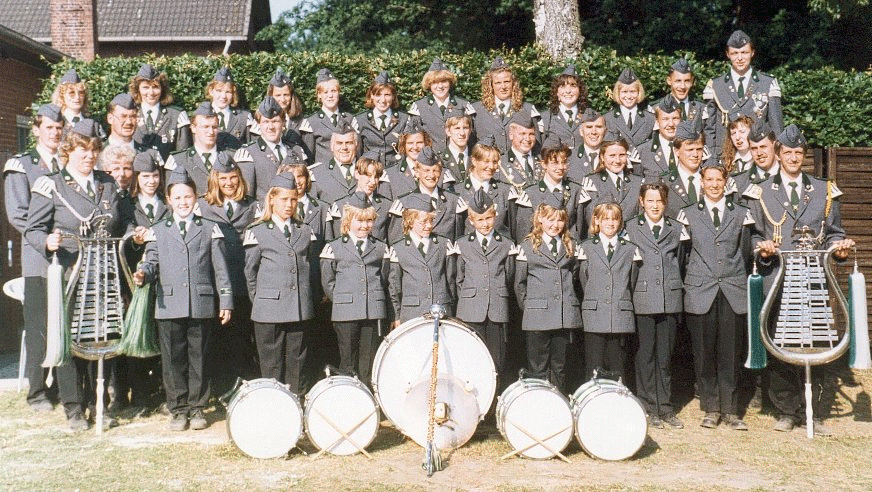 Gruppenfoto Spielmannszug von 1995